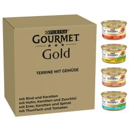 Jumbopack Gourmet Gold Terrine 96 x 85 g - mit Gemüse