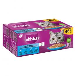 Jumbopack Whiskas 1+ Adult Frischebeutel 144 x 85 g - Fisch Auswahl in Gelee