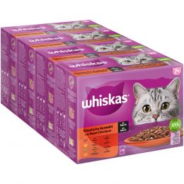 Jumbopack Whiskas Senior Frischebeutel 144 x 85 g - 7+ Klassische Auswahl in Sauce