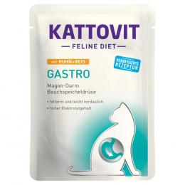 Kattovit Feline Gastro Pouch 24 x 85 g - Huhn & Reis