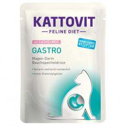 Kattovit Feline Gastro Pouch 24 x 85 g - Lachs & Reis