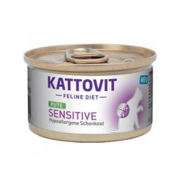 Kattovit Sensitive 85 g - Sparpaket: Pute (12 x 85 g)