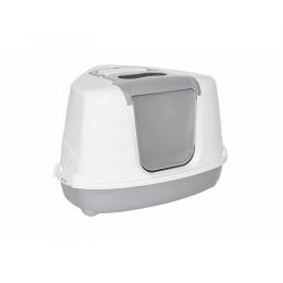 Katzen-Ecktoilette Flip Cat - grau