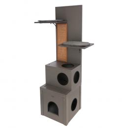 Kerbl Pet ECO-Katzenspielhaus Alex - grau