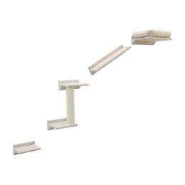 Kerbl Pet Kletterwand Monte Prado für Katzen - 4-teiliges Set