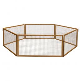 Kerbl Pet VARIO Freigehege mit Maschen - L 120 x B 120 x H 59 cm, 6 Elemente
