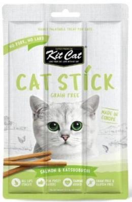 Kit Cat Lachs Und Katsuobushi-Stick Für Katzen 15 Gr