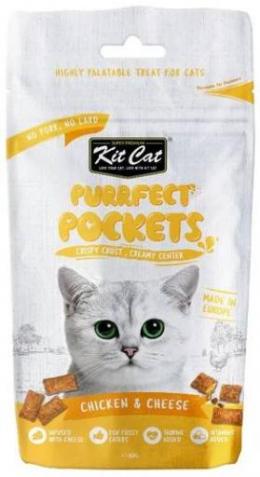 Kit Cat Purrfect Pockets Hühner- Und Käsetaschen 60 Gr