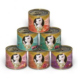 KITTY Cat Adult Pate 6 x 200 g - Mixpaket II (6 Sorten)