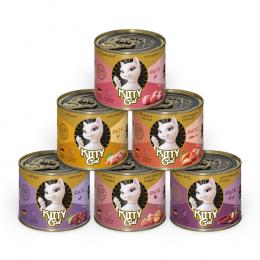 KITTY Cat Adult Pate 6 x 200 g - Mixpaket III (6 Sorten)