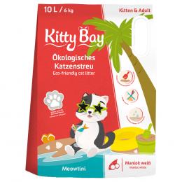 KittyBay Ökologisches Katzenstreu Meowtini Weißer Maniok - Sparpaket: 3 x 10 l (18 kg)