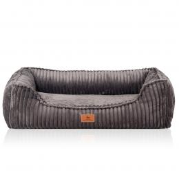 Knuffelwuff orthopädisches Hundebett Sedona Grau M-L