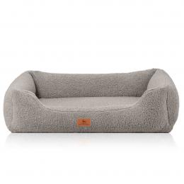 Knuffelwuff orthopädisches Hundebett Wollekopp Grau M-L