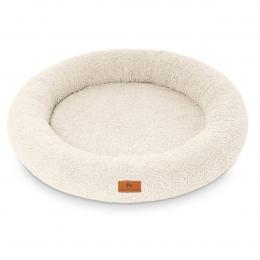 Knuffelwuff orthopädisches rundes Hundebett Cody Beige ø100cm