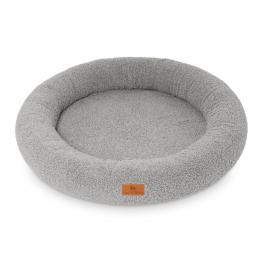 Knuffelwuff orthopädisches rundes Hundebett Cody Grau ø80cm