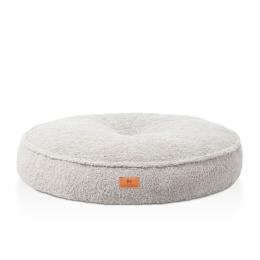 Knuffelwuff orthopädisches rundes Hundebett Tivano Hellgrau ø80cm