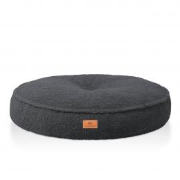 Knuffelwuff orthopädisches rundes Hundebett Tivano Schwarz ø80cm