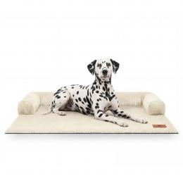 Knuffelwuff Sofaschutz aus Cord Hudson Beige XXL