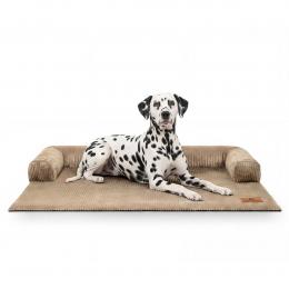 Knuffelwuff Sofaschutz aus Cord Hudson Braun XL