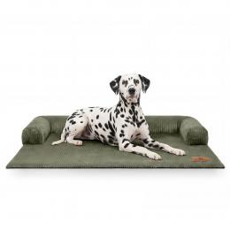 Knuffelwuff Sofaschutz aus Cord Hudson Khaki XXL
