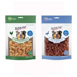 Kombi-Paket Dokas Fleischstückchen 8 x 200 g - 4 x 200 g Hühnerbrust + 4 x 200 g Entenbrust