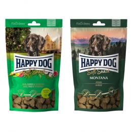 Kombi-Paket: Happy Dog Soft Snack -  India 3 x 100 g + 3 x 100 g Montana