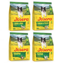 Angebot für Kombi-Paket: Josera Adult 4 x 900 g - Mix (4 Sorten) - Kategorie Hundefutter & Zubehör / Hundefutter trocken / Josera / Josera Deals Hundefutter Trocken.  Lieferzeit: 1-2 Tage -  jetzt kaufen.