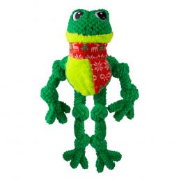 KONG Holiday Knots Frosch - Größe L/XL: ca. L 44,5 x B 28,5 x H 9 cm