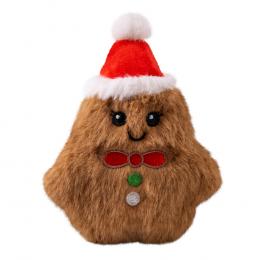 KONG Holiday Snuzzles Mini Lebkuchenmann - Größe XS: L 14 x B 10 x H 4 cm