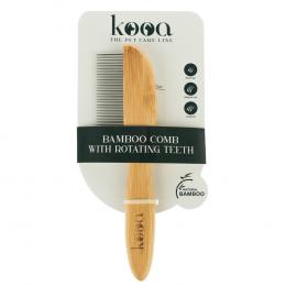 Angebot für kooa Kamm aus Bambus mit rotierenden Zähnen -  L 21,5 x B 5,5 x H 1,5 cm - Kategorie Hund / Pflege & Schermaschine / Bürste &  Kamm / kooa.  Lieferzeit: 1-2 Tage -  jetzt kaufen.