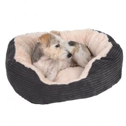 Kuschelbett Cozy Cord - ca. L 63 x B 53 x H 15 cm