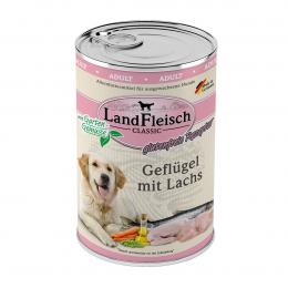 LandFleisch Dog Classic Geflügel mit Lachs 6x400g