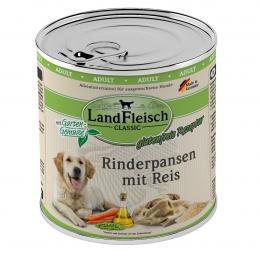 LandFleisch Dog Classic Rinderpansen mit Reis 6x800g