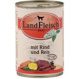 Landfleisch Dog Pur Rind & Reis extra mager 400 g (3,60 € pro 1 kg)