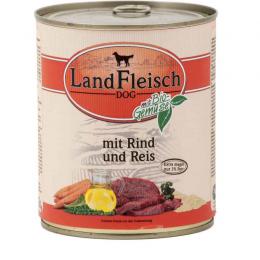 Landfleisch Dog Pur Rind & Reis extra mager 800 g (3,19 € pro 1 kg)