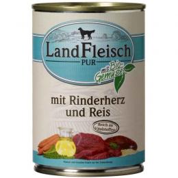 Landfleisch Dog Pur Rinderherz & Reis - 800 g (3,19 € pro 1 kg)