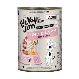 Lucky Jim Adult 6 x 400 g - Rind & Lamm
