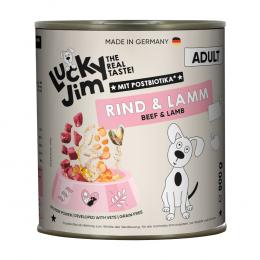 Lucky Jim Adult 6 x 800 g - Rind & Lamm