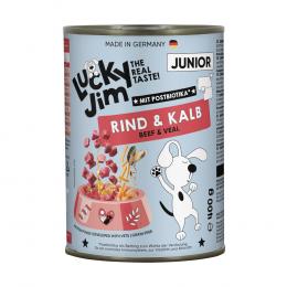 Lucky Jim Junior 6 x 400 g - Rind & Kalb