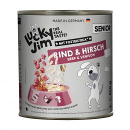 Lucky Jim Senior 6 x 800 g - Rind & Hirsch