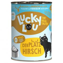 Lucky Lou Adult 24 x 400 g - Geflügel & Hirsch