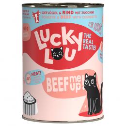 Lucky Lou Adult 24 x 400 g - Geflügel & Rind