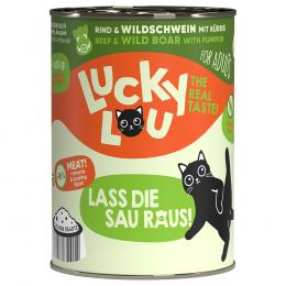 Lucky Lou Adult 24 x 400 g - Rind & Wildschwein