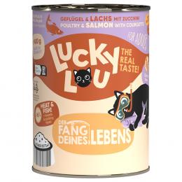 Lucky Lou Adult 6 x 400 g - Geflügel & Lachs