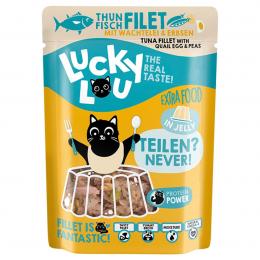 Lucky Lou Extra Food Thunfisch, Wachtelei in Jelly 12x70 g