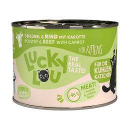 Lucky Lou Lifestage Kitten Geflügel & Rind 6x200g