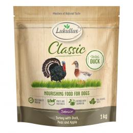 Lukullus Classic Senior Truthahn & Ente  - Sparpaket: 5 x 1 kg neue Rezeptur