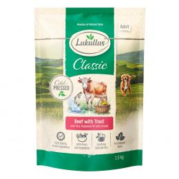 Lukullus Kaltgepresst Rind & Forelle - Sparpaket: 4 x 1,5 kg: neue Rezeptur