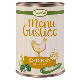 Lukullus Menu Gustico - Huhn mit Brokkoli, Zucchini und Birne - 6 x 400 g