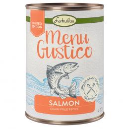 Lukullus Menu Gustico - Lachs mit Karotte, Luzerne und Spinat  - 6 x 400 g